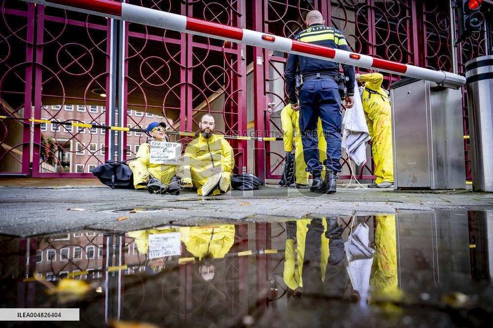 Climate Activists Demonstrate Against Tata Steel - The Hague