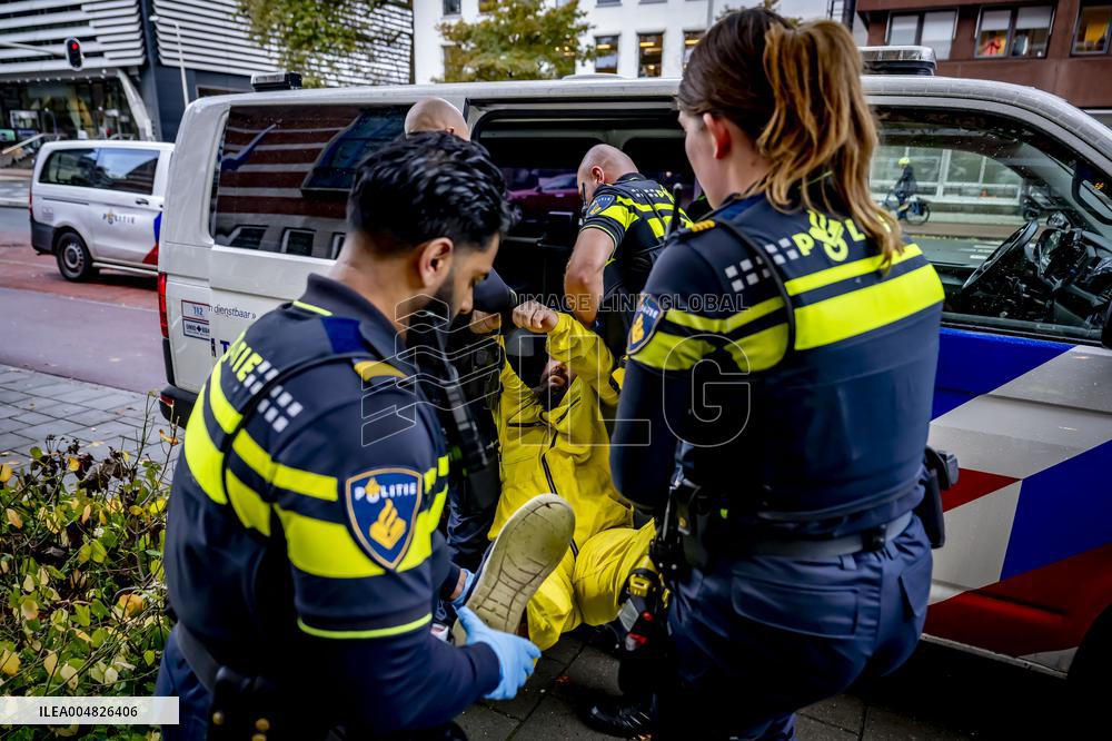 Climate Activists Demonstrate Against Tata Steel - The Hague