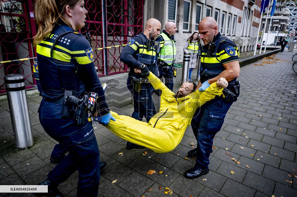 Climate Activists Demonstrate Against Tata Steel - The Hague