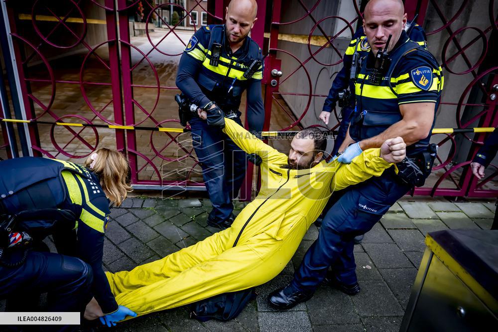 Climate Activists Demonstrate Against Tata Steel - The Hague