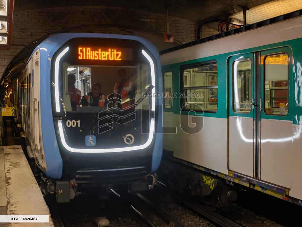 The New Trains on Metro Line 10 - Paris