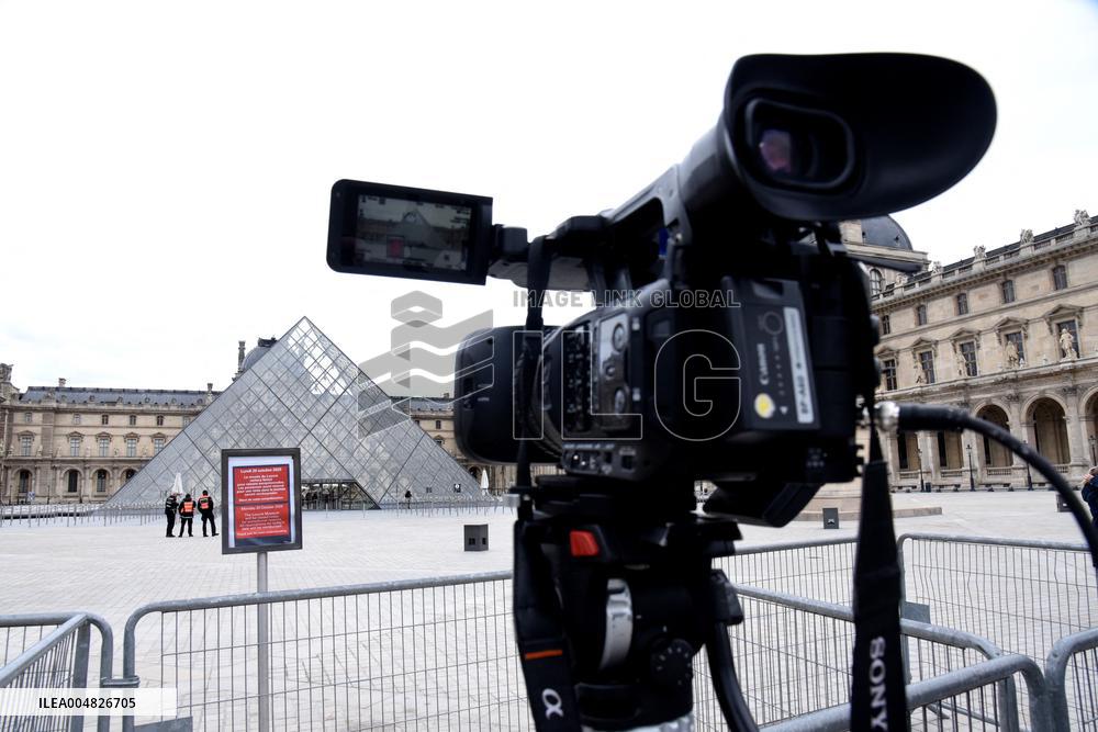 Day after Robbery of the closed Louvre Museum - Paris
