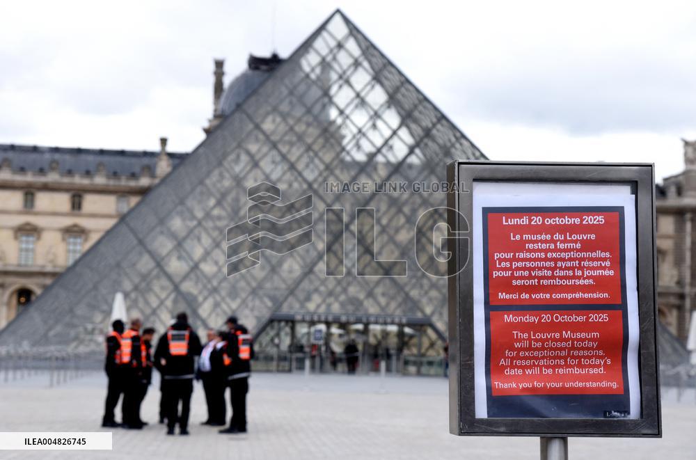 Day after Robbery of the closed Louvre Museum - Paris