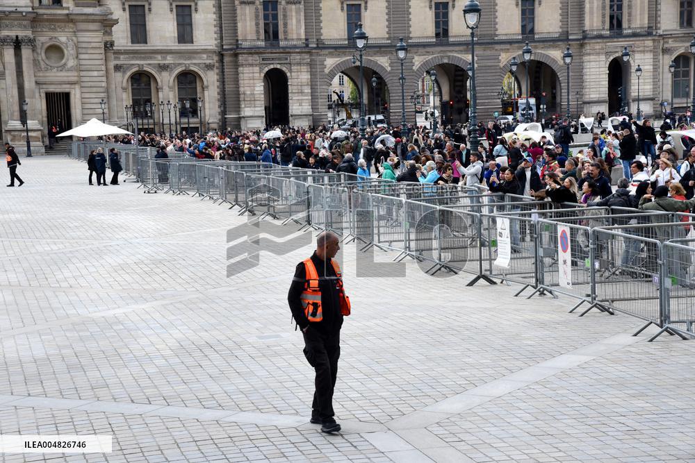 Day after Robbery of the closed Louvre Museum - Paris