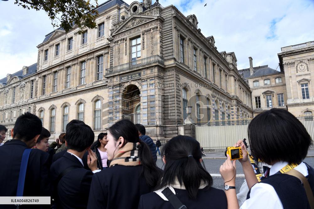 Day after Robbery of the closed Louvre Museum - Paris