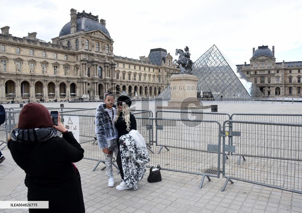 Day after Robbery of the closed Louvre Museum - Paris