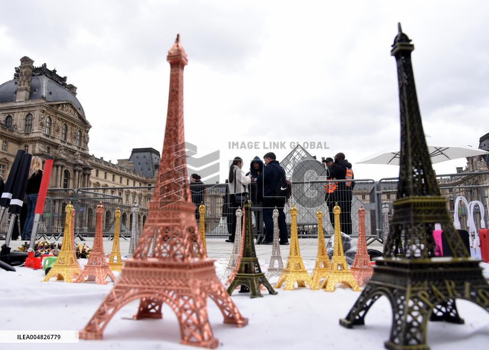 Day after Robbery of the closed Louvre Museum - Paris