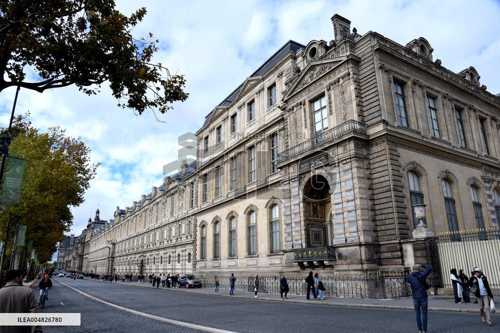 Day after Robbery of the closed Louvre Museum - Paris