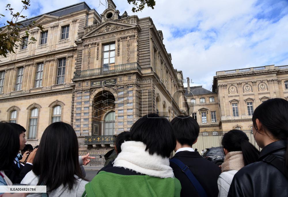 Day after Robbery of the closed Louvre Museum - Paris