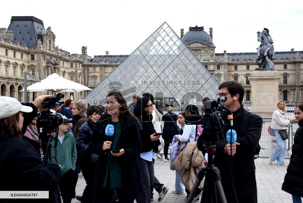 Day after Robbery of the closed Louvre Museum - Paris