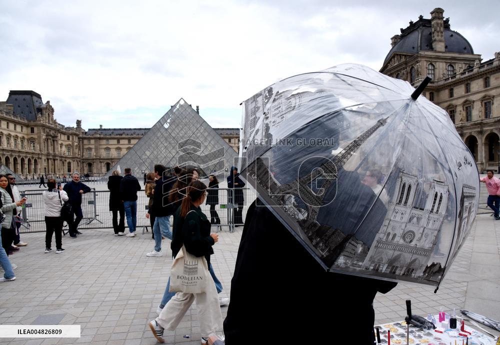 Day after Robbery of the closed Louvre Museum - Paris