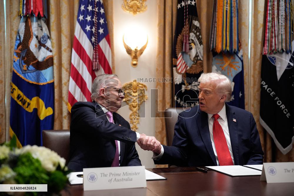 Donald Trump with Anthony Albanese - Washington