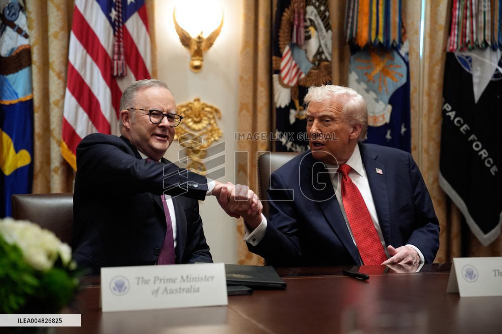 Donald Trump with Anthony Albanese - Washington