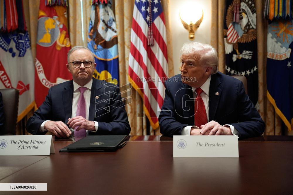 Donald Trump with Anthony Albanese - Washington