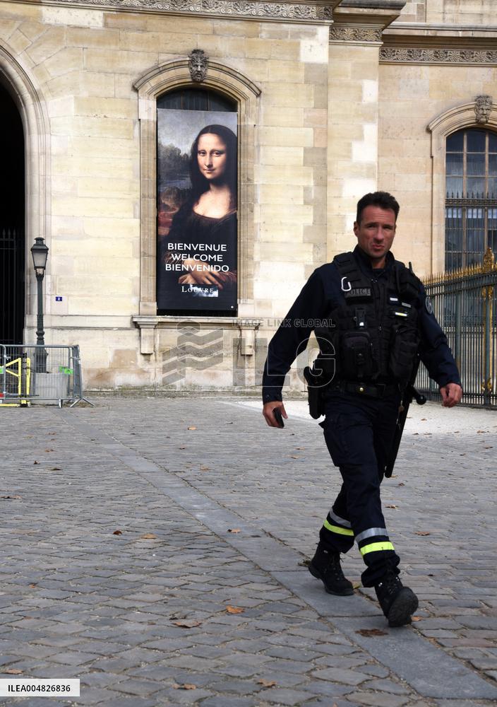 Day after Robbery of the closed Louvre Museum - Paris