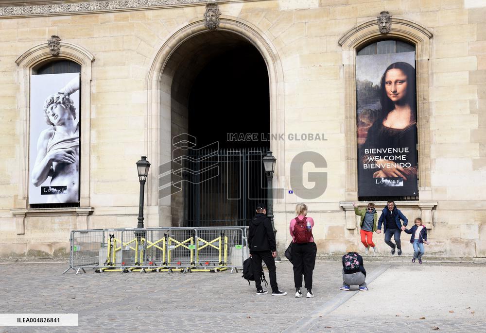 Day after Robbery of the closed Louvre Museum - Paris