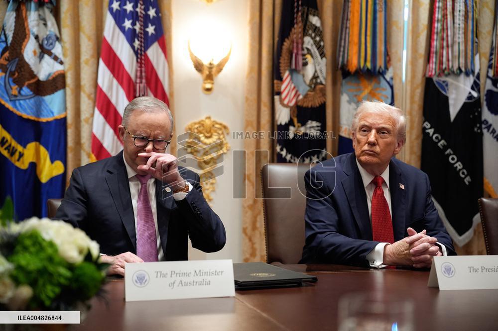 Donald Trump with Anthony Albanese - Washington