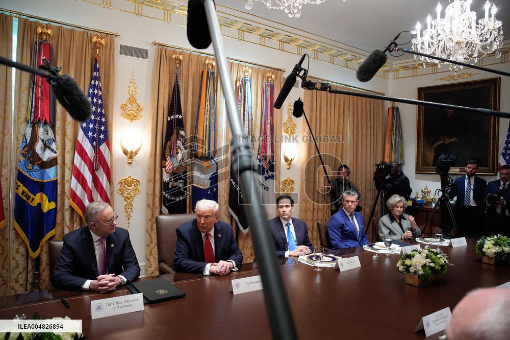 Donald Trump with Anthony Albanese - Washington