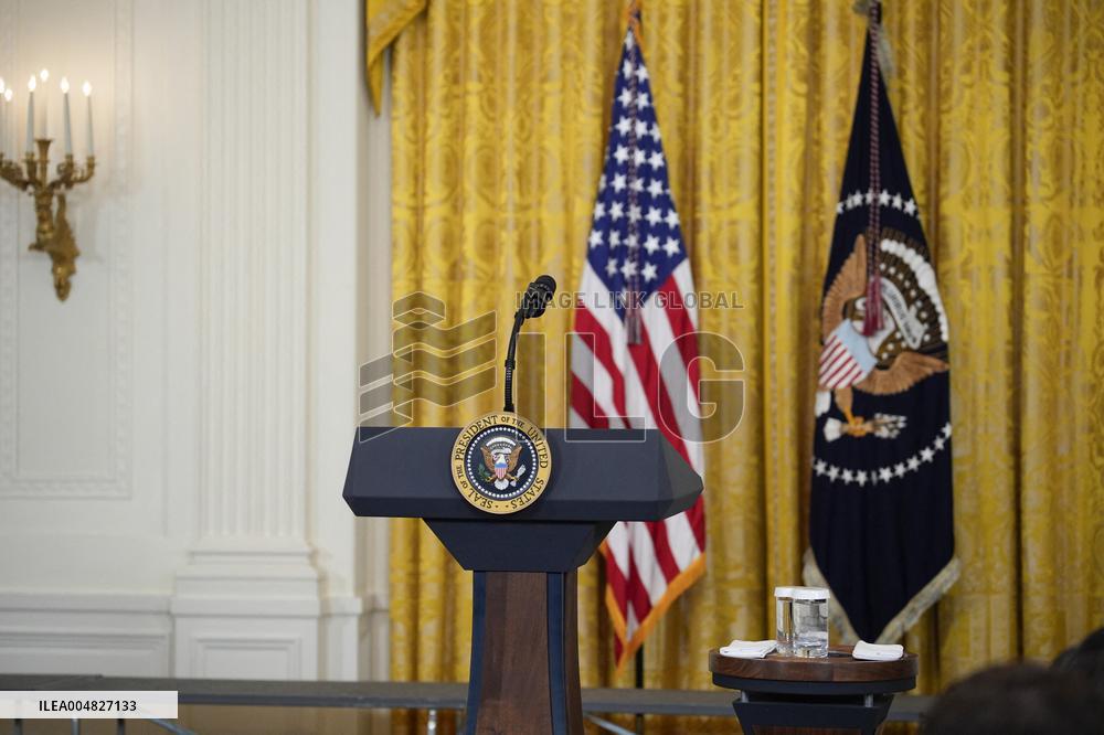 Trump participates in a visit with the LSU and LSU Shreveport Baseball Champions