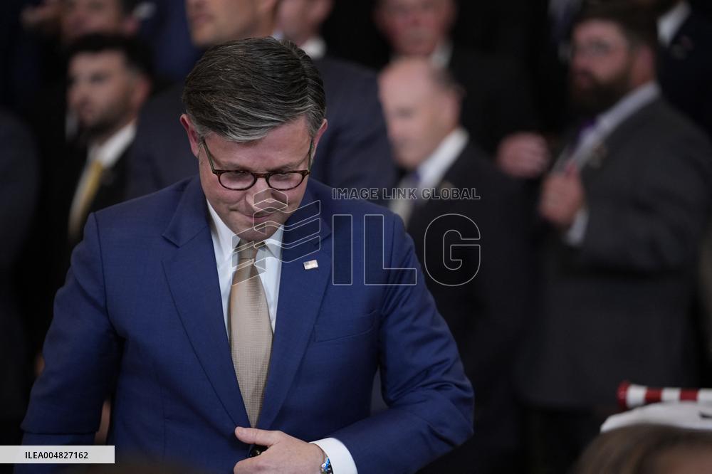 Trump participates in a visit with the LSU and LSU Shreveport Baseball Champions