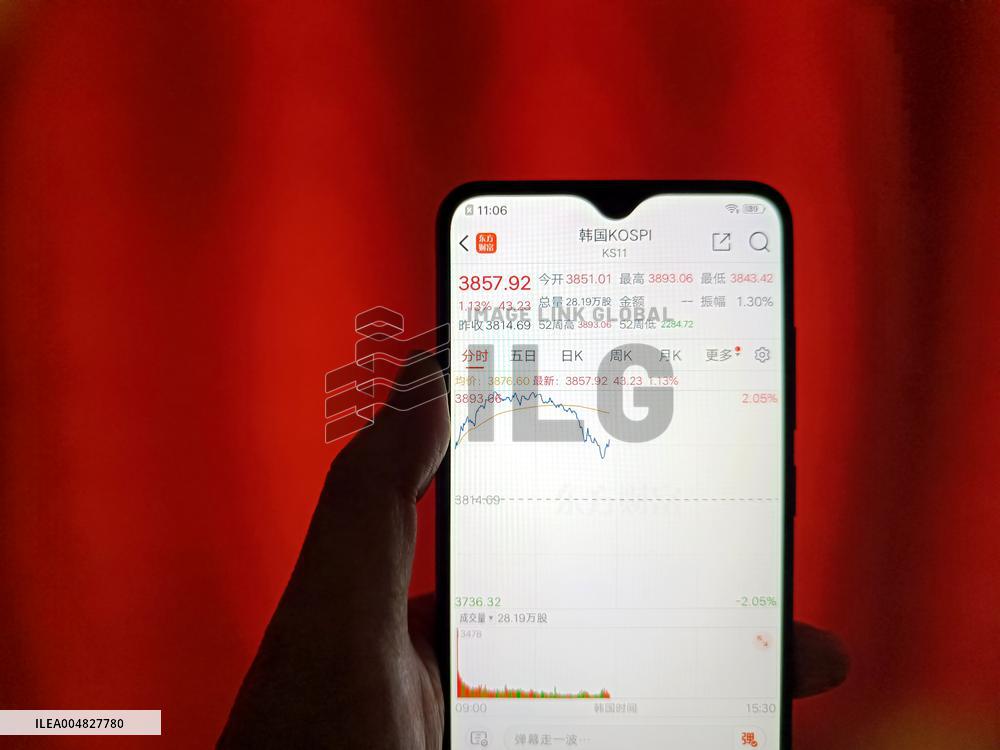 Illustration The Kospi Index of South Korea