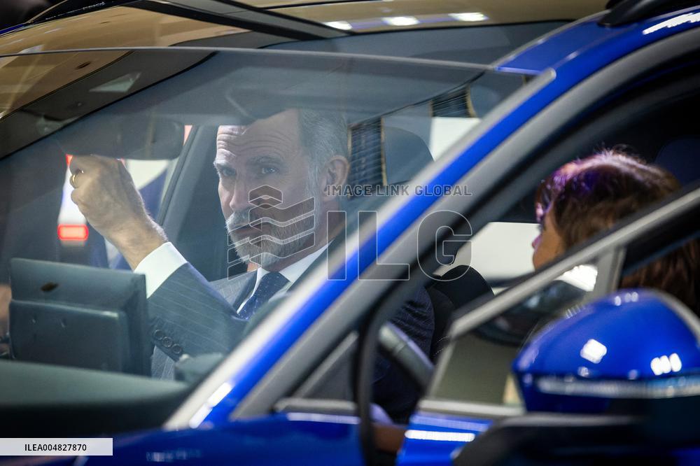 King Felipe Visits The Headquarters Of The Antolin Automobile Company - Burgos