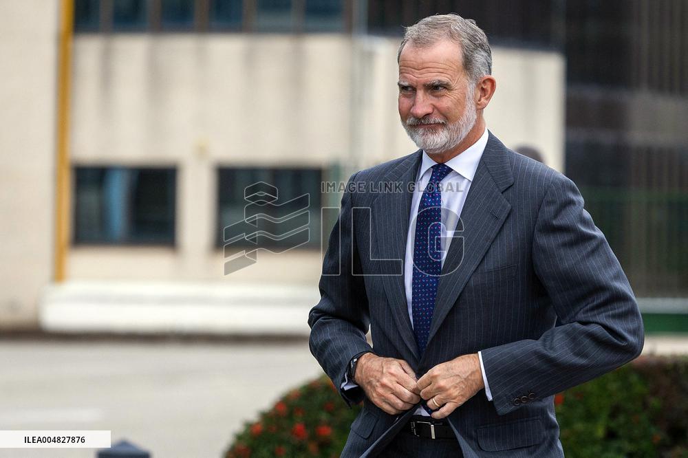 King Felipe Visits The Headquarters Of The Antolin Automobile Company - Burgos