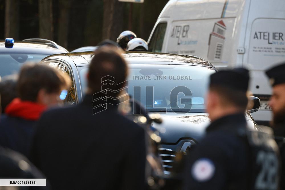 Nicolas Sarkozy Arrives at La Sante Prison - Paris