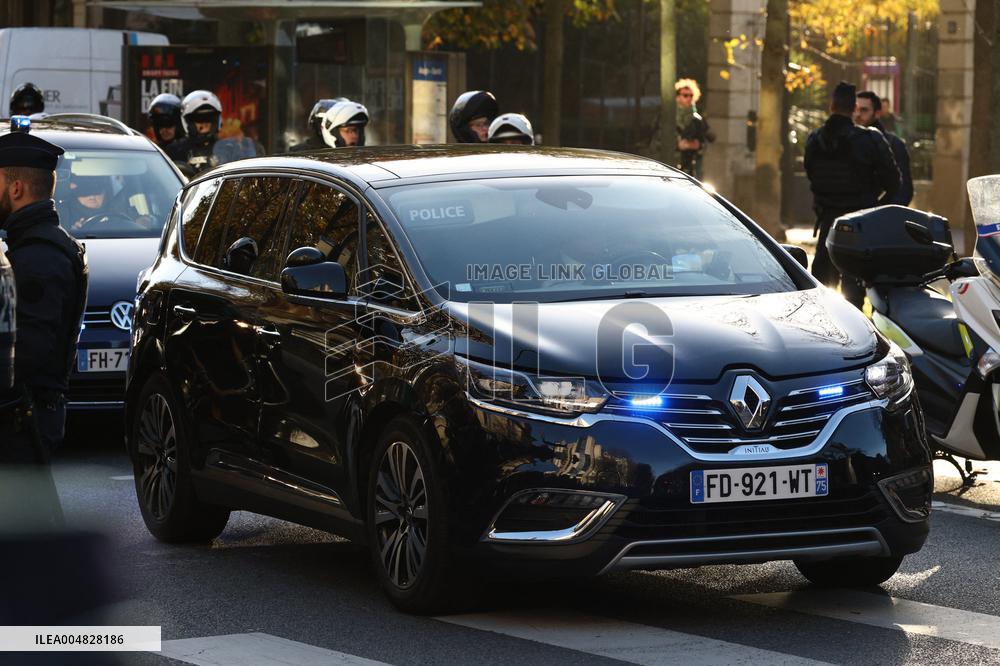 Nicolas Sarkozy Arrives at La Sante Prison - Paris