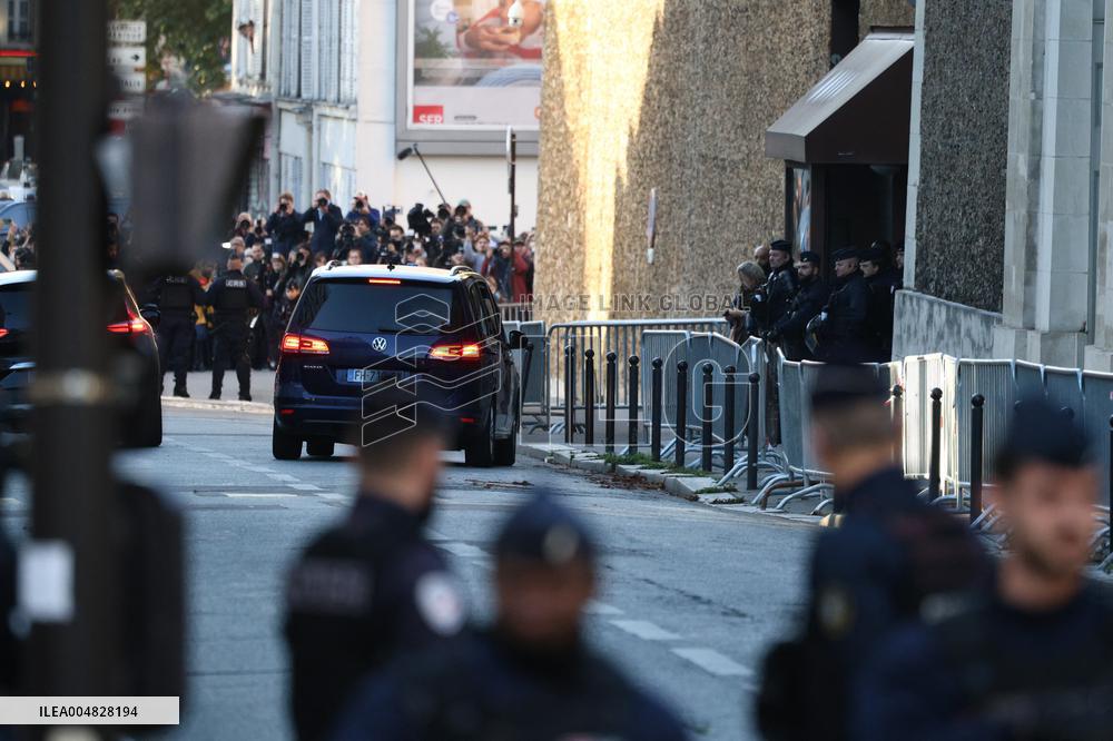 Nicolas Sarkozy Arrives at La Sante Prison - Paris