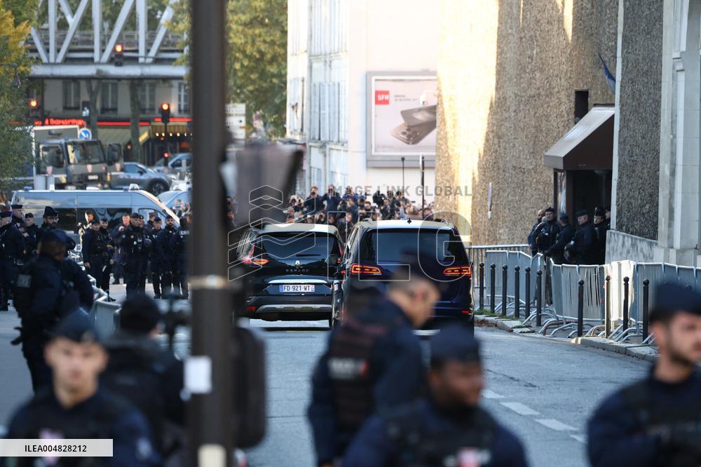 Nicolas Sarkozy Arrives at La Sante Prison - Paris