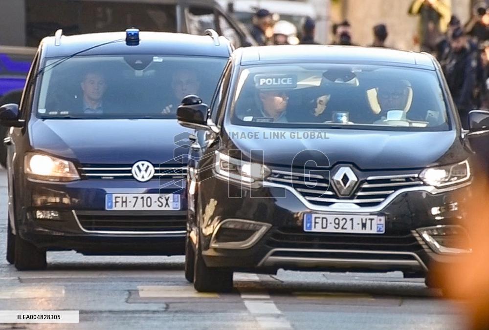 Nicolas Sarkozy Arrives at La Sante Prison - Paris