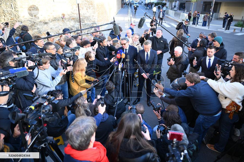 Sarkozy Lawyers Press Conference - Paris