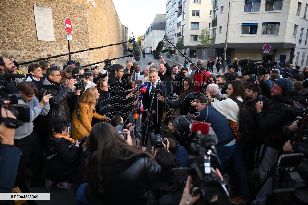 Sarkozy Lawyers Press Conference - Paris