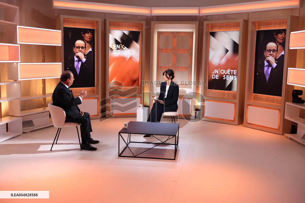 Exclusive - Francois Hollande on T18 - Paris