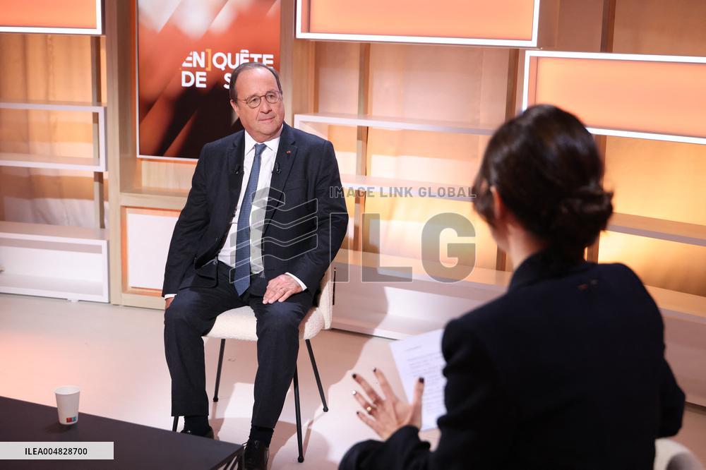 Exclusive - Francois Hollande on T18 - Paris