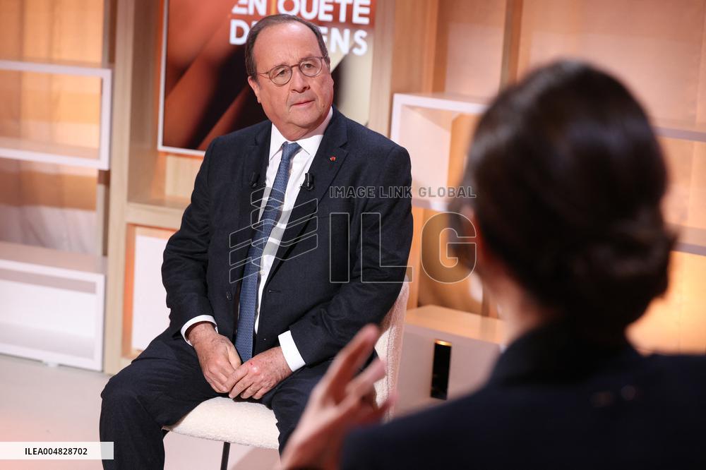 Exclusive - Francois Hollande on T18 - Paris