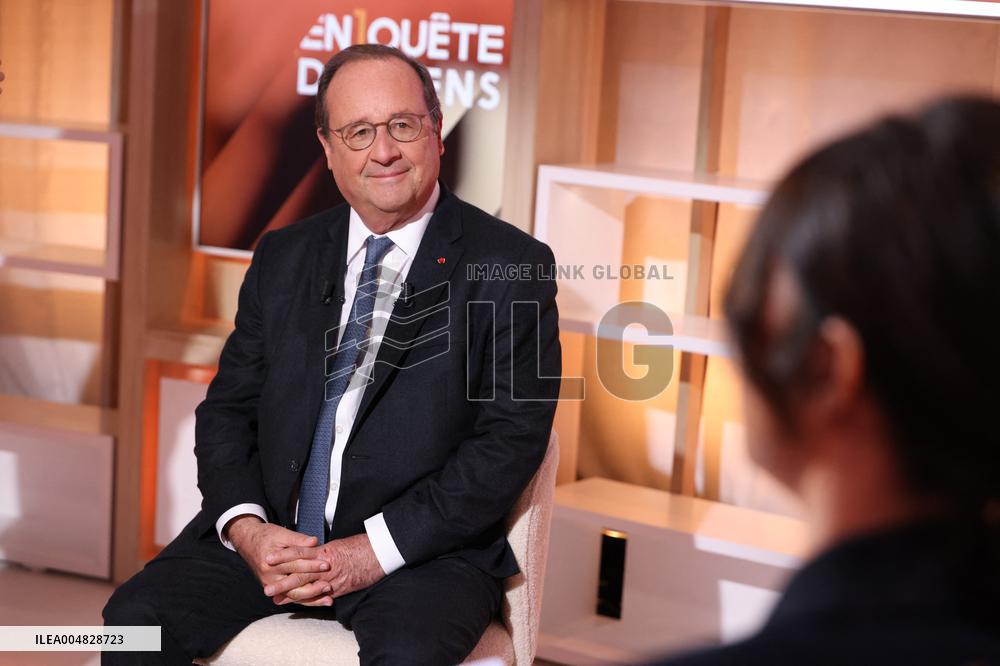 Exclusive - Francois Hollande on T18 - Paris