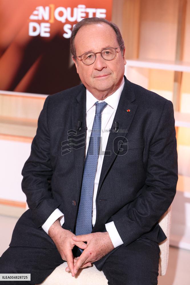 Exclusive - Francois Hollande on T18 - Paris