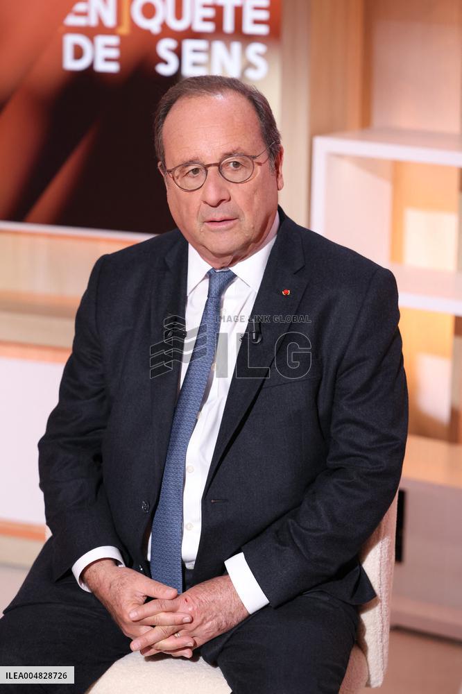 Exclusive - Francois Hollande on T18 - Paris
