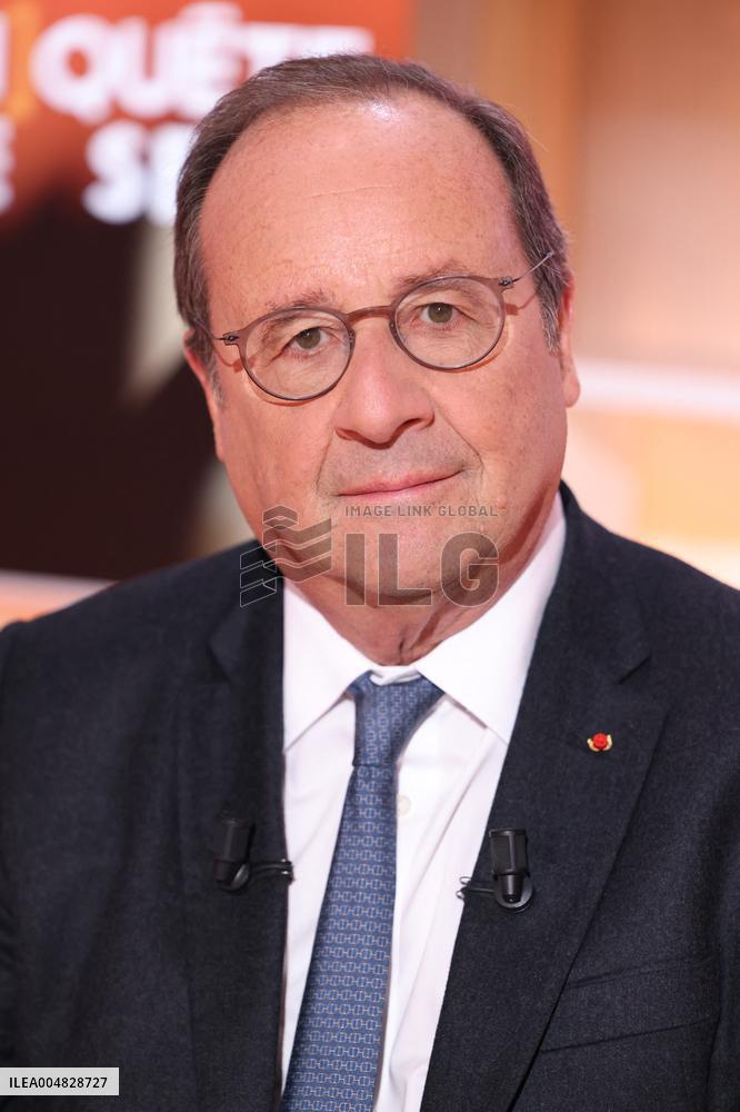 Exclusive - Francois Hollande on T18 - Paris