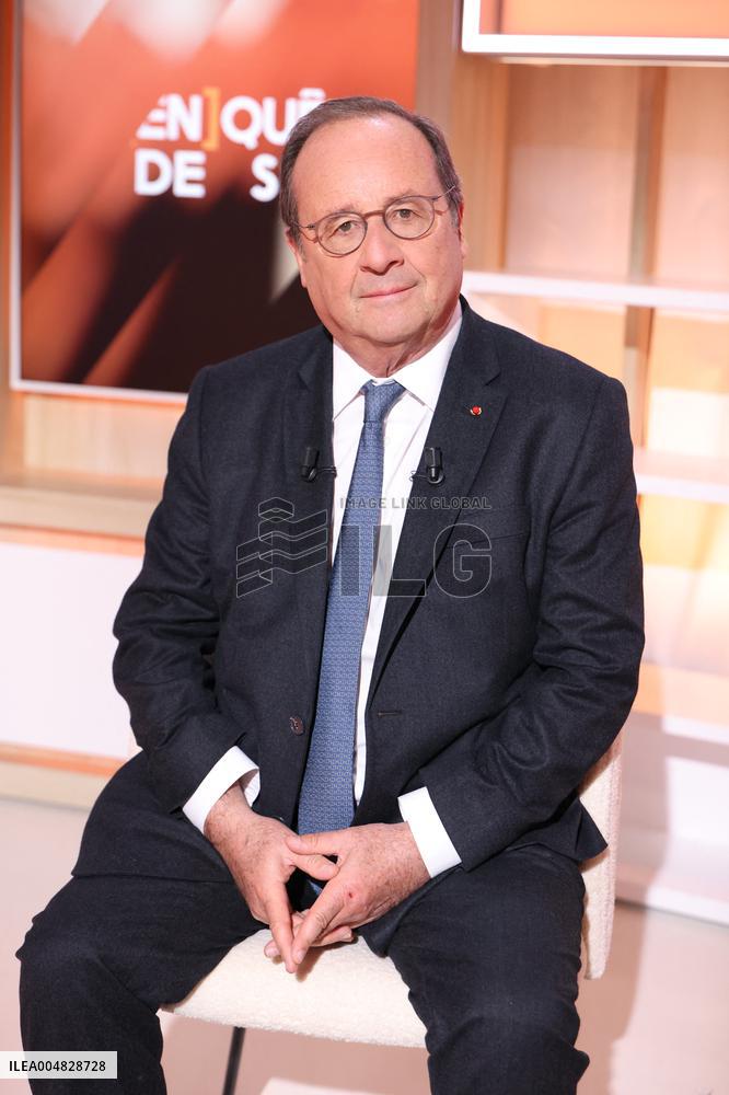 Exclusive - Francois Hollande on T18 - Paris