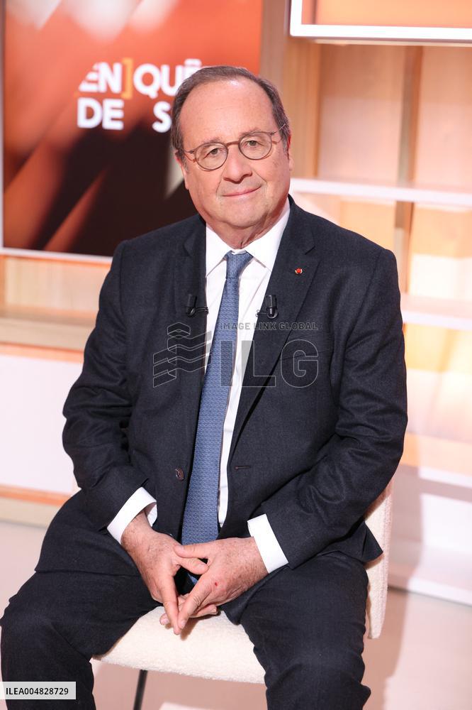 Exclusive - Francois Hollande on T18 - Paris