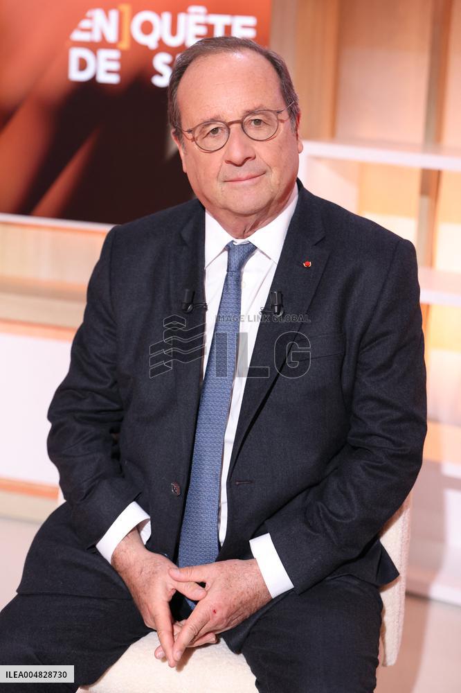 Exclusive - Francois Hollande on T18 - Paris