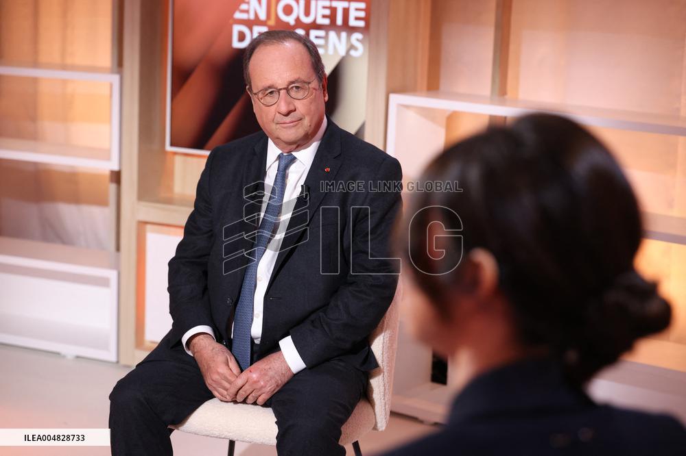 Exclusive - Francois Hollande on T18 - Paris