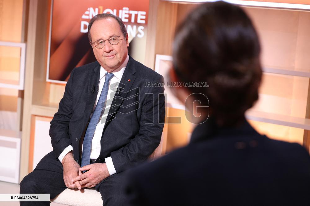 Exclusive - Francois Hollande on T18 - Paris