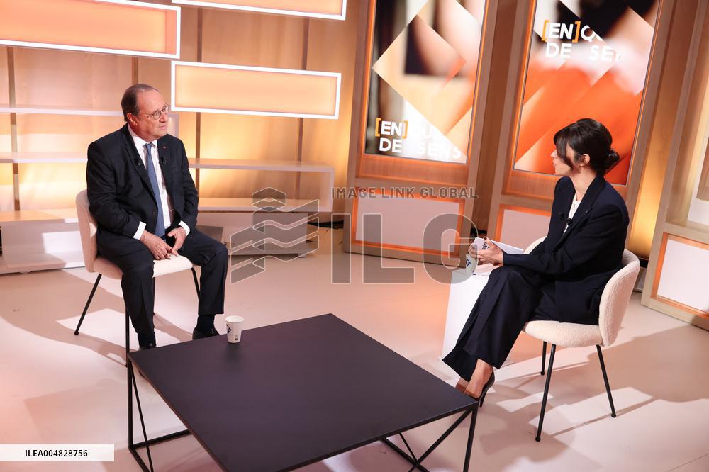 Exclusive - Francois Hollande on T18 - Paris