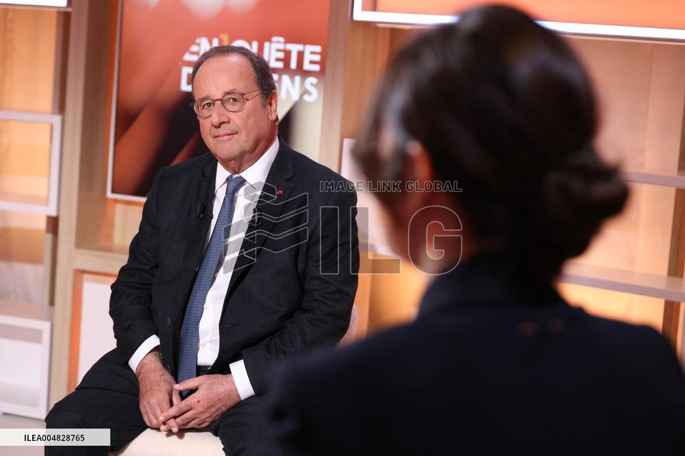 Exclusive - Francois Hollande on T18 - Paris