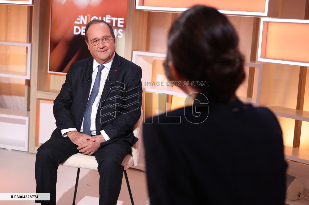 Exclusive - Francois Hollande on T18 - Paris