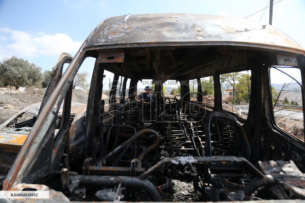 Israeli Settlers Set Fire to Vehicles Belonging to Palestinians - Bethlehem